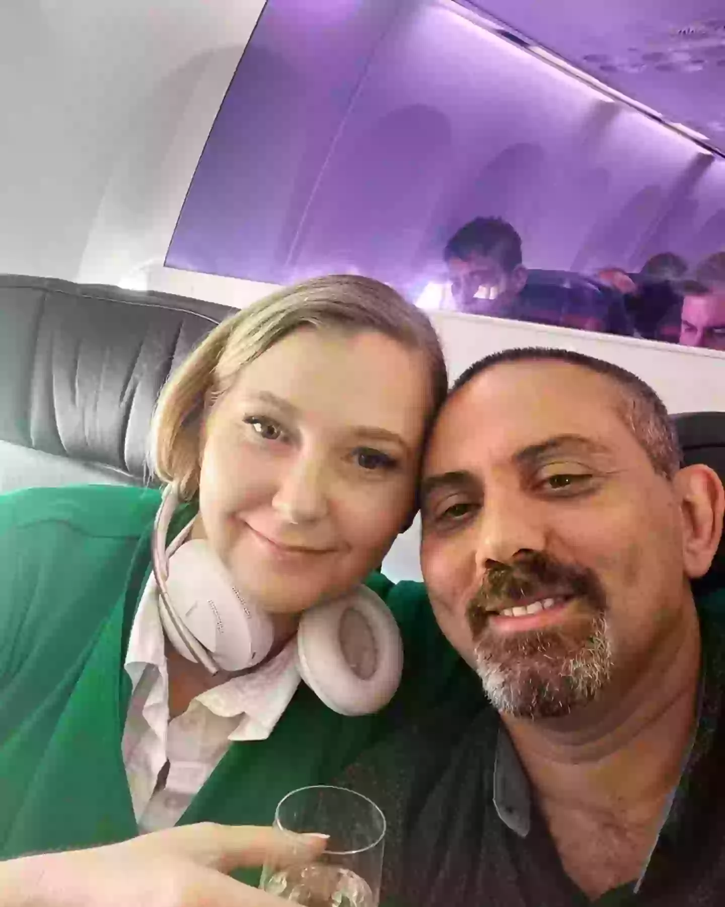 Giuffre and her estranged husband Robert, who she applauded for helped rescue her 'from Epstein & Maxwell’s clutches' (Instagram/virginiarobertsrising11)