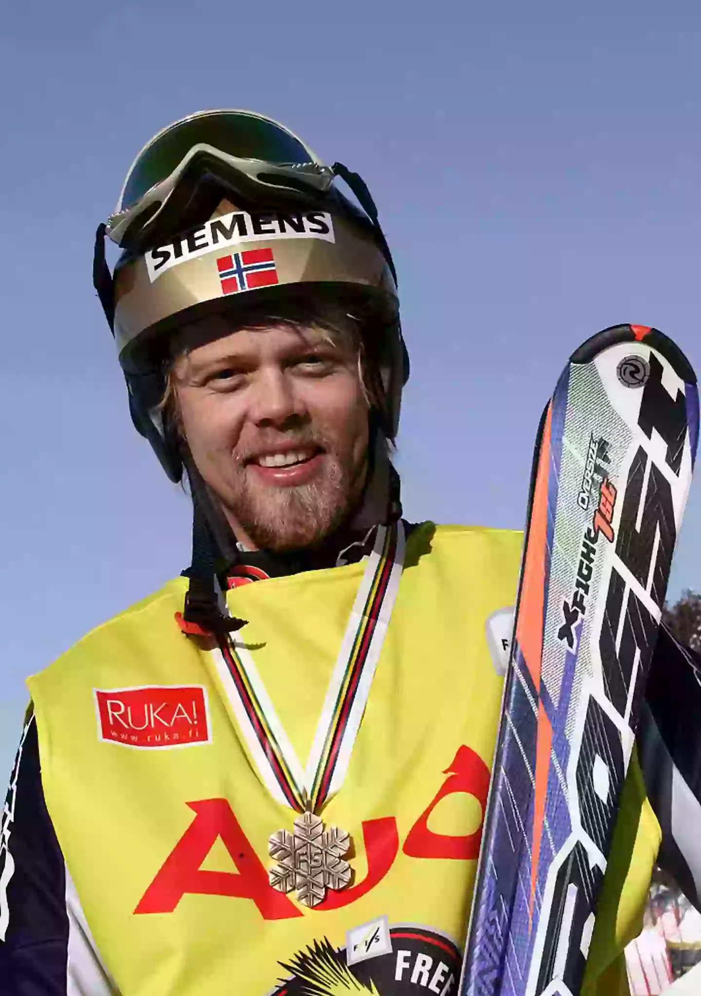 Grønvold won bronze at the Freestyle Ski World Championships in 2005 (Agence Zoom/Getty Images)