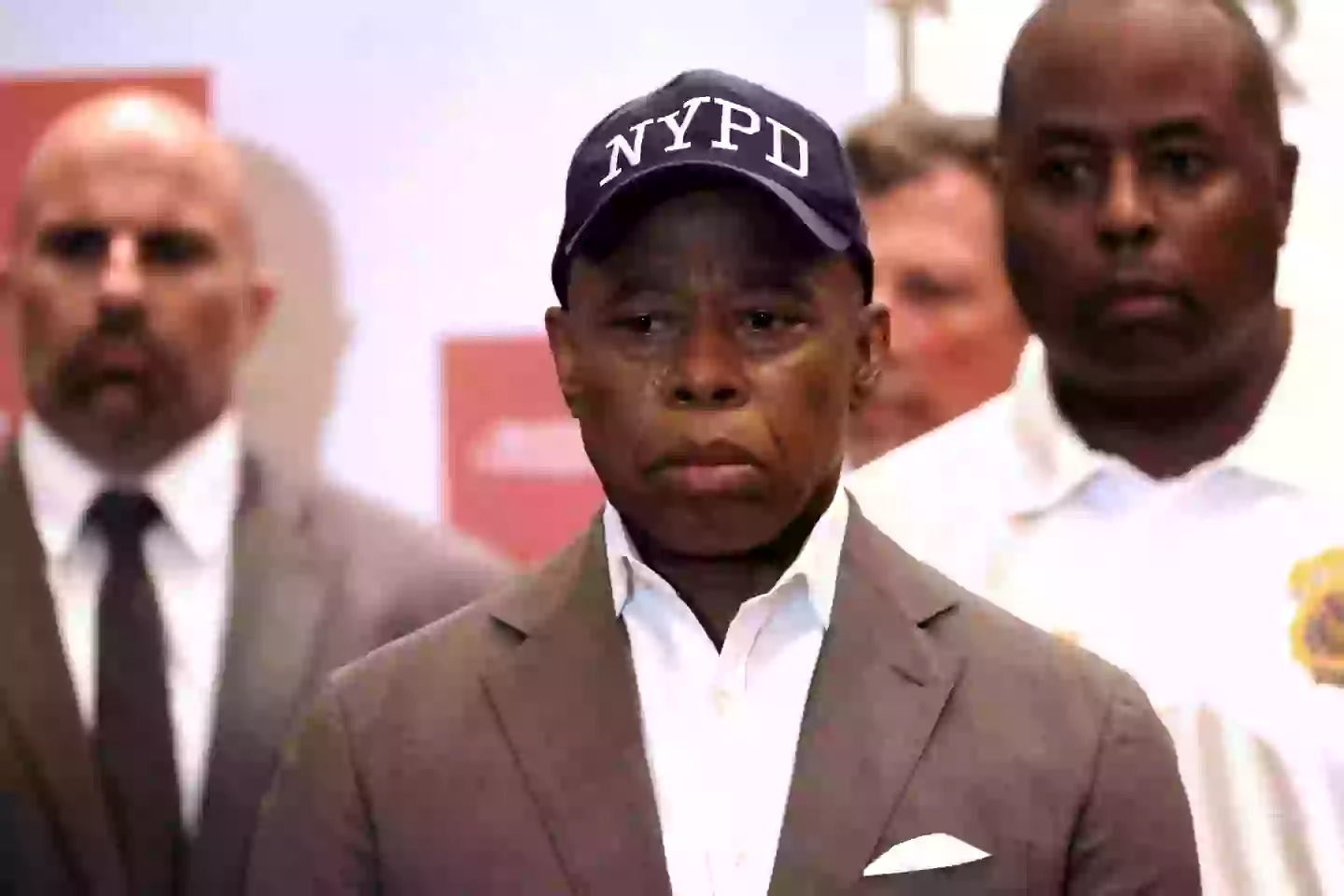 New York City mayor Eric Adams issued a statement after the shooting(JOHN LAMPARSKI/AFP via Getty Images)