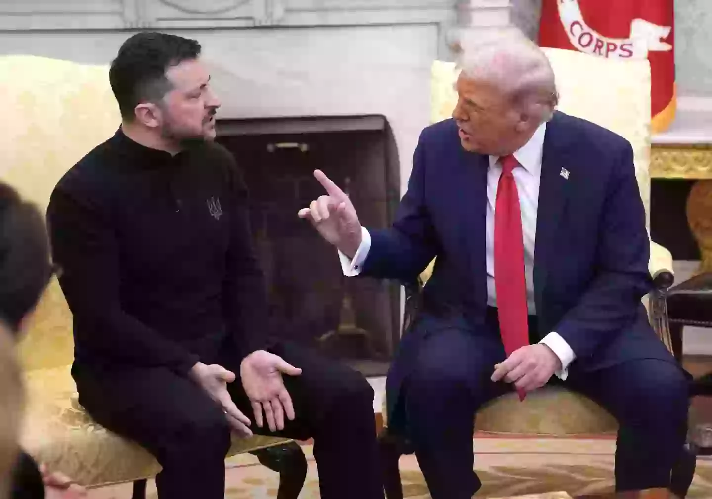 Following his spat with Trump, Zelensky issued a statement saying he was dedicated to finding a peaceful resolution(Andrew Harnik/Getty Images)