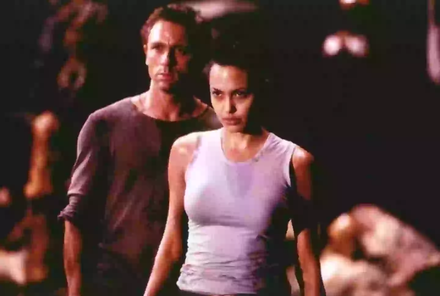 Yep, that is a young Angelina Jolie and Daniel Craig (Paramount)