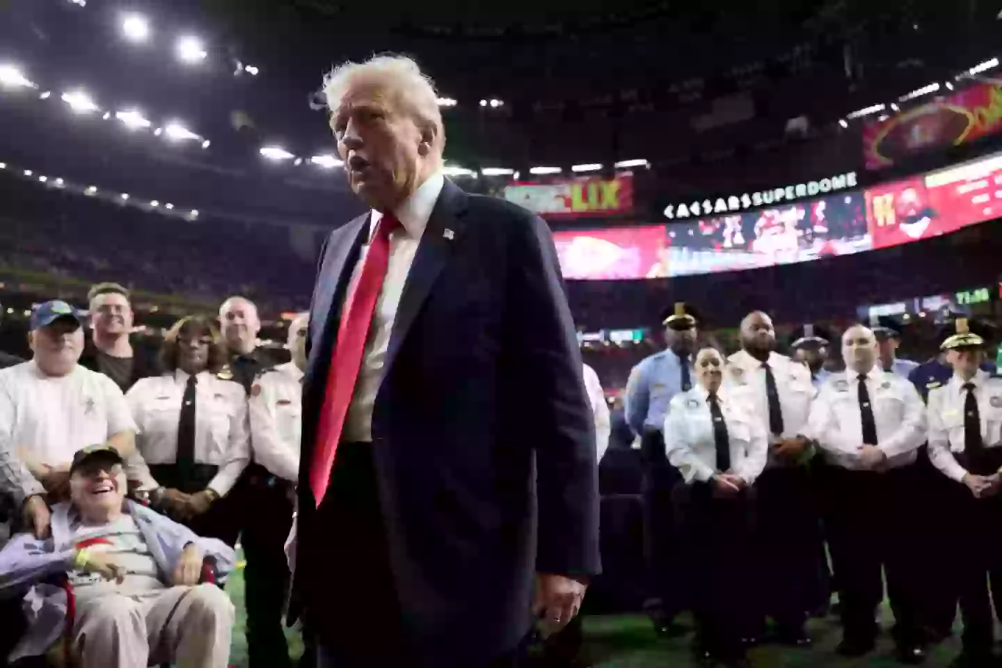 President Donald Trump attended Super Bowl LIX (Jamie Squire/Getty Images)