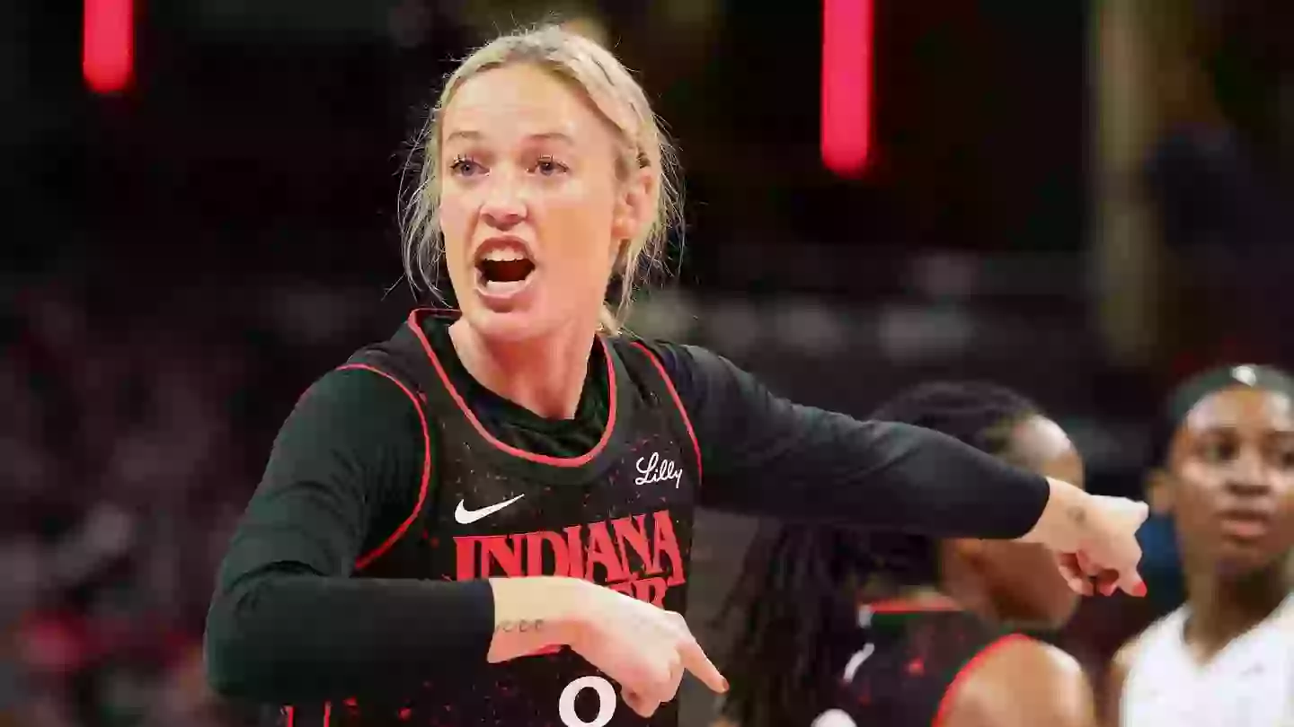 Sophie Cunningham was hit by the sex toy in a WNBA match (Andy Lyons/Getty Images)