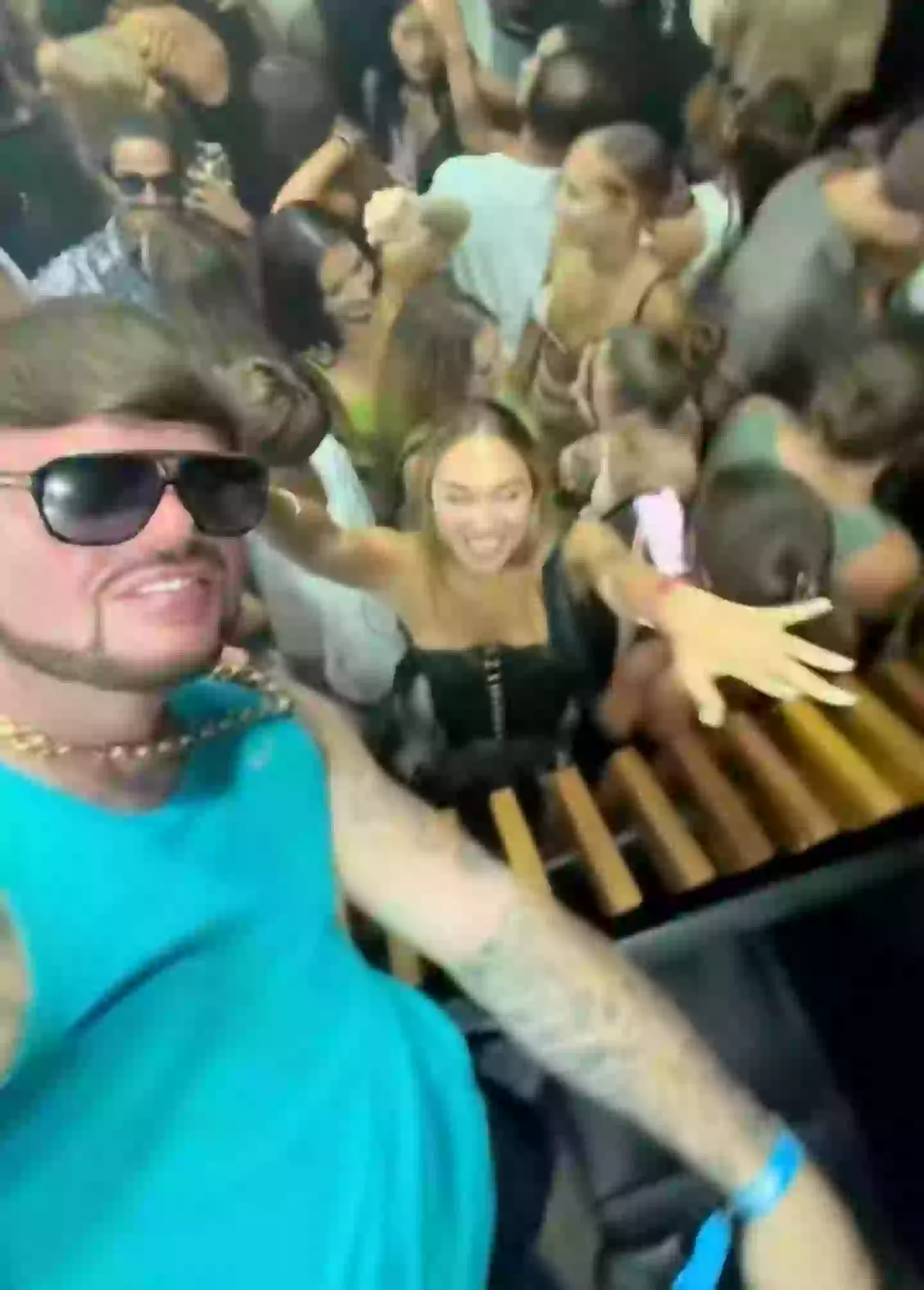 The star is in permanent party mode in the Ibiza (TikTok/officialjackkay)