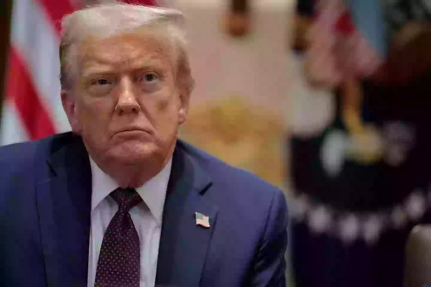 A body language expert has commented on Trump's reaction (Chip Somodevilla/Getty Images)