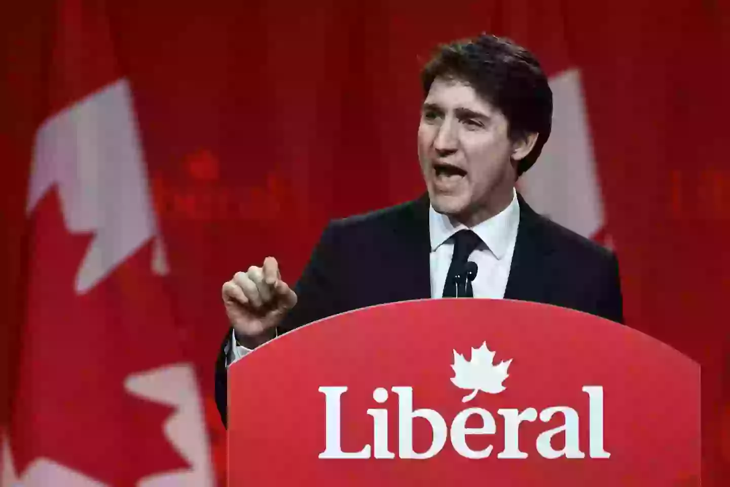Justin Trudeau got emotional in his final speech as PM (Artur Widak/NurPhoto via Getty Images)