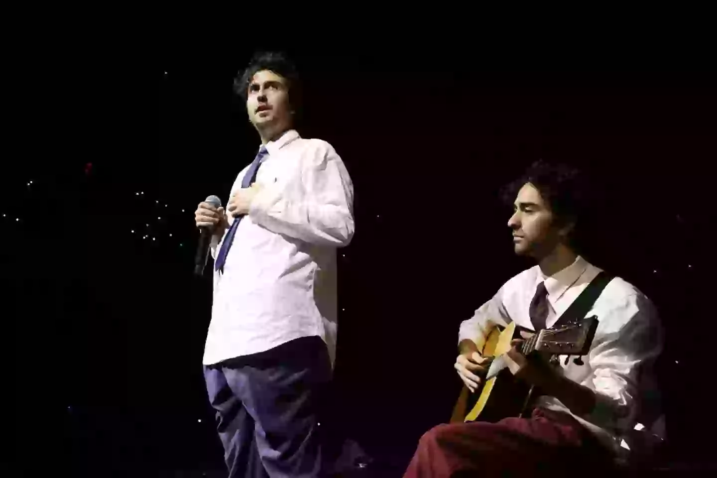 Nat and his brother have been on tour with Eilish (Kevin Mazur/Getty Images for Live Nation)