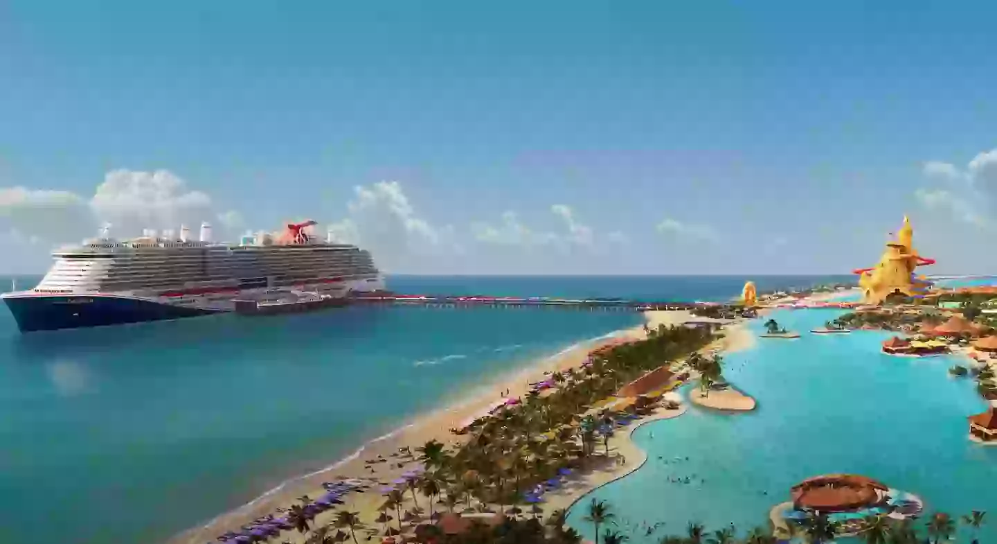 Celebration Key cost $600 million (YouTube/Carnival Cruise Line)