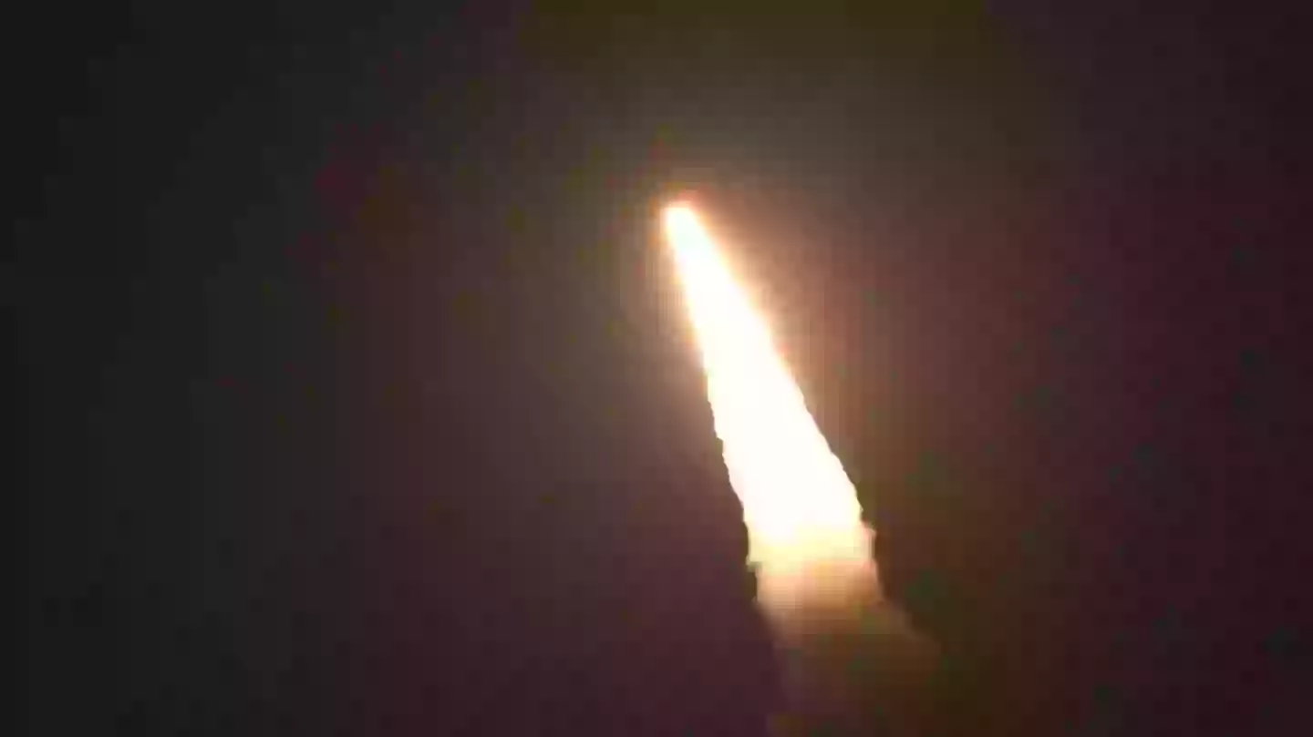 It was travelling to the Marshall Islands (Twitter/@sentdefender)