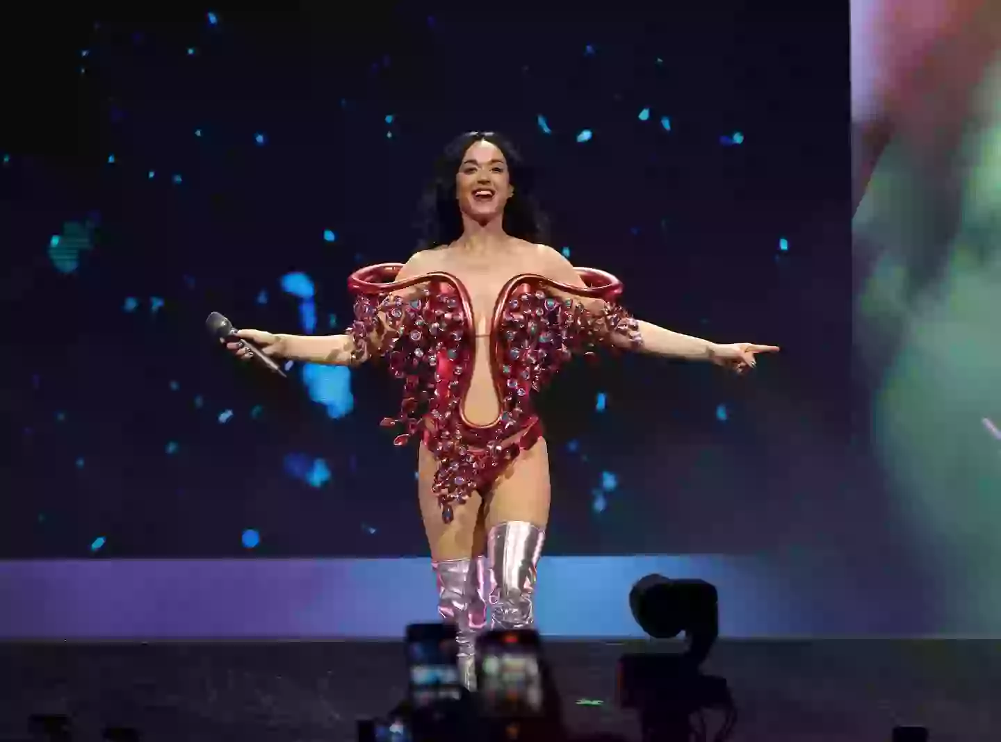 Katy Perry is currently on tour as the legal battle continues (Kevin Mazur/Getty Images for Katy Perry)