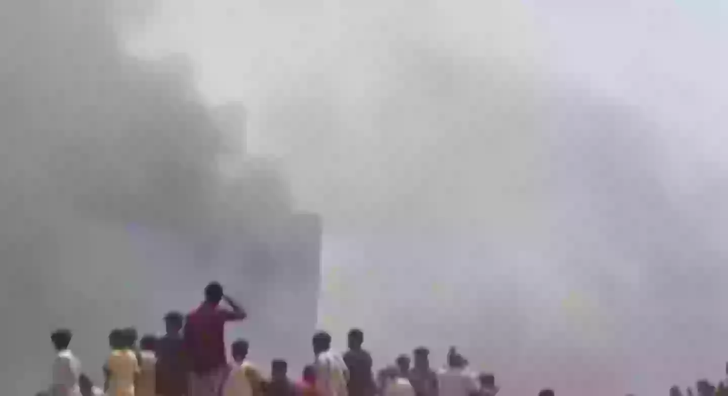 The plane crashed shortly after takeoff (Sky News)