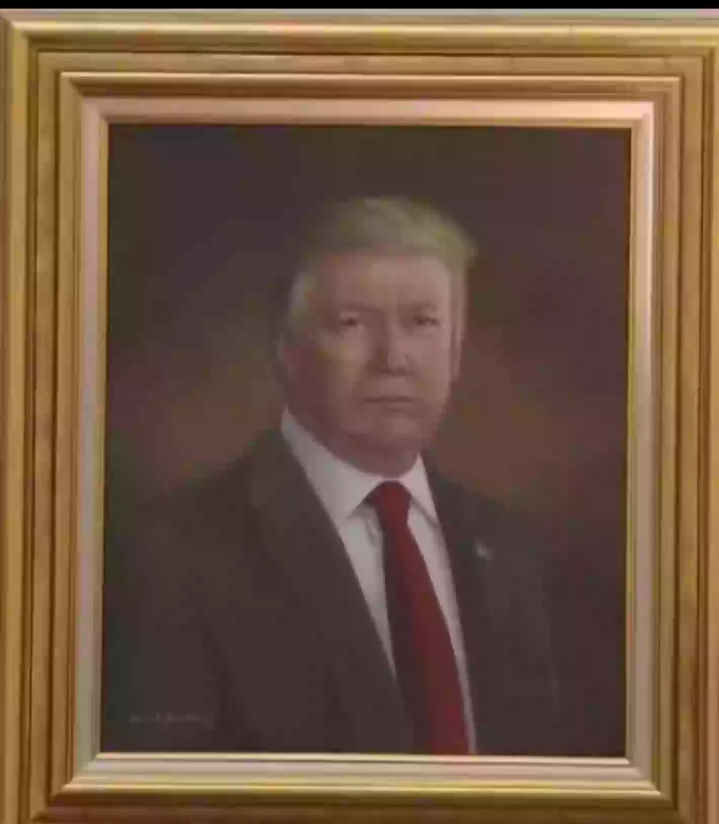 The portrait that was unveiled back in 2019 (CBS Denver)
