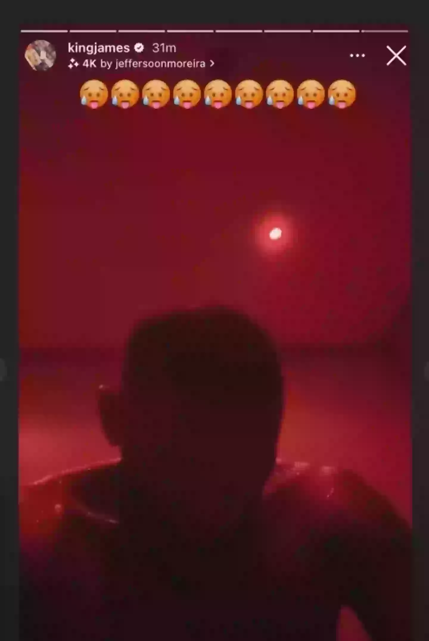 The NBA star also does red light therapy (Instagram/@kingjames)