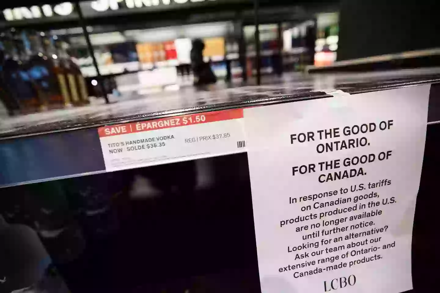 It's safe to say that the country isn't happy about Trump's hiked tariffs (Nick Lachance/Toronto Star via Getty Images)