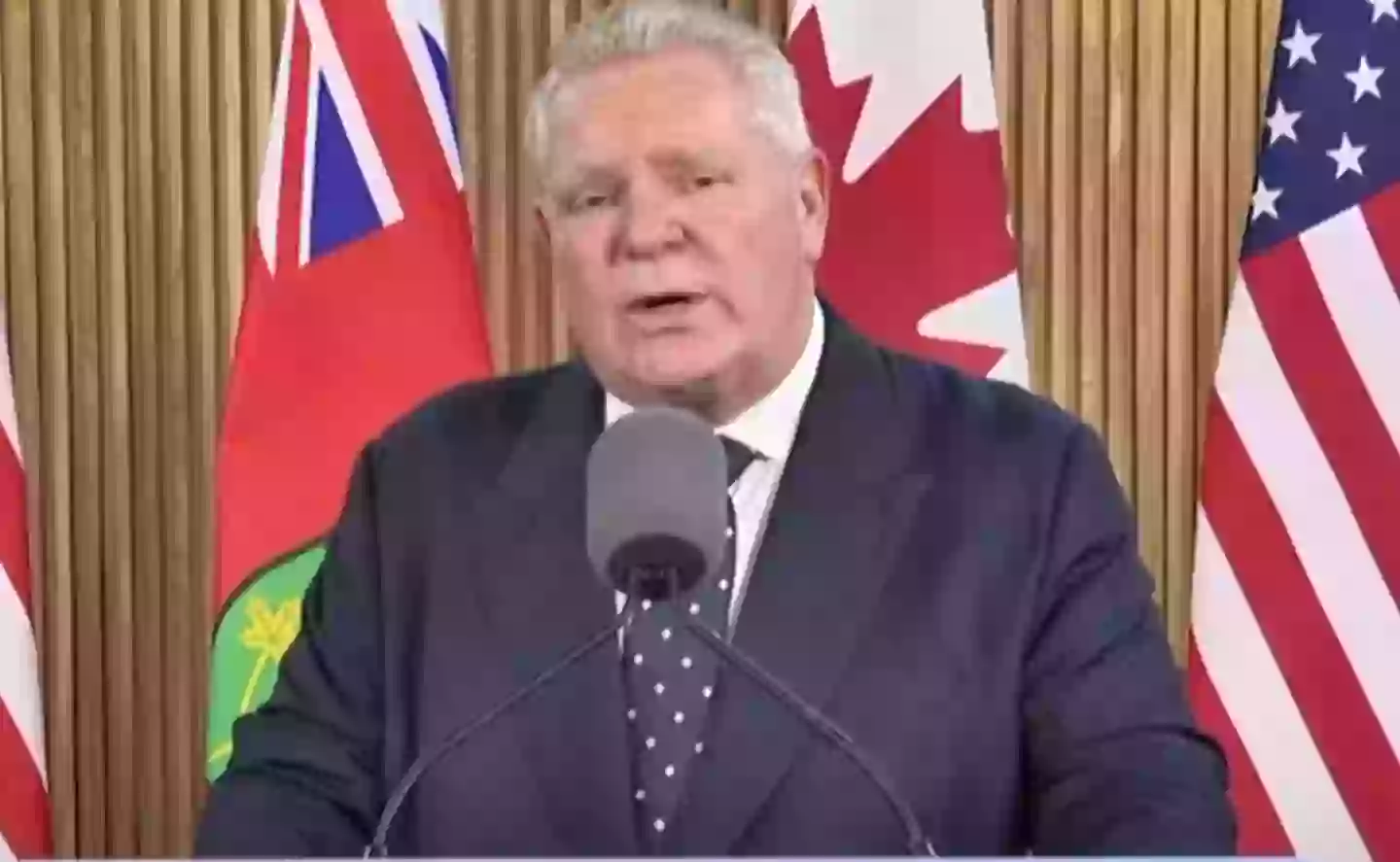 Let the man sleep (YouTube/ Premier of Ontario)