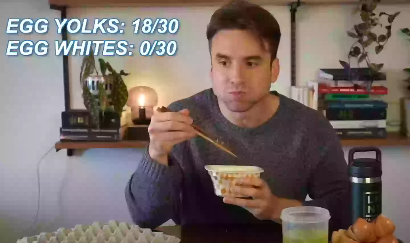 Yeah... that is just a touch too many eggs for me (What I've Learned/YouTube)