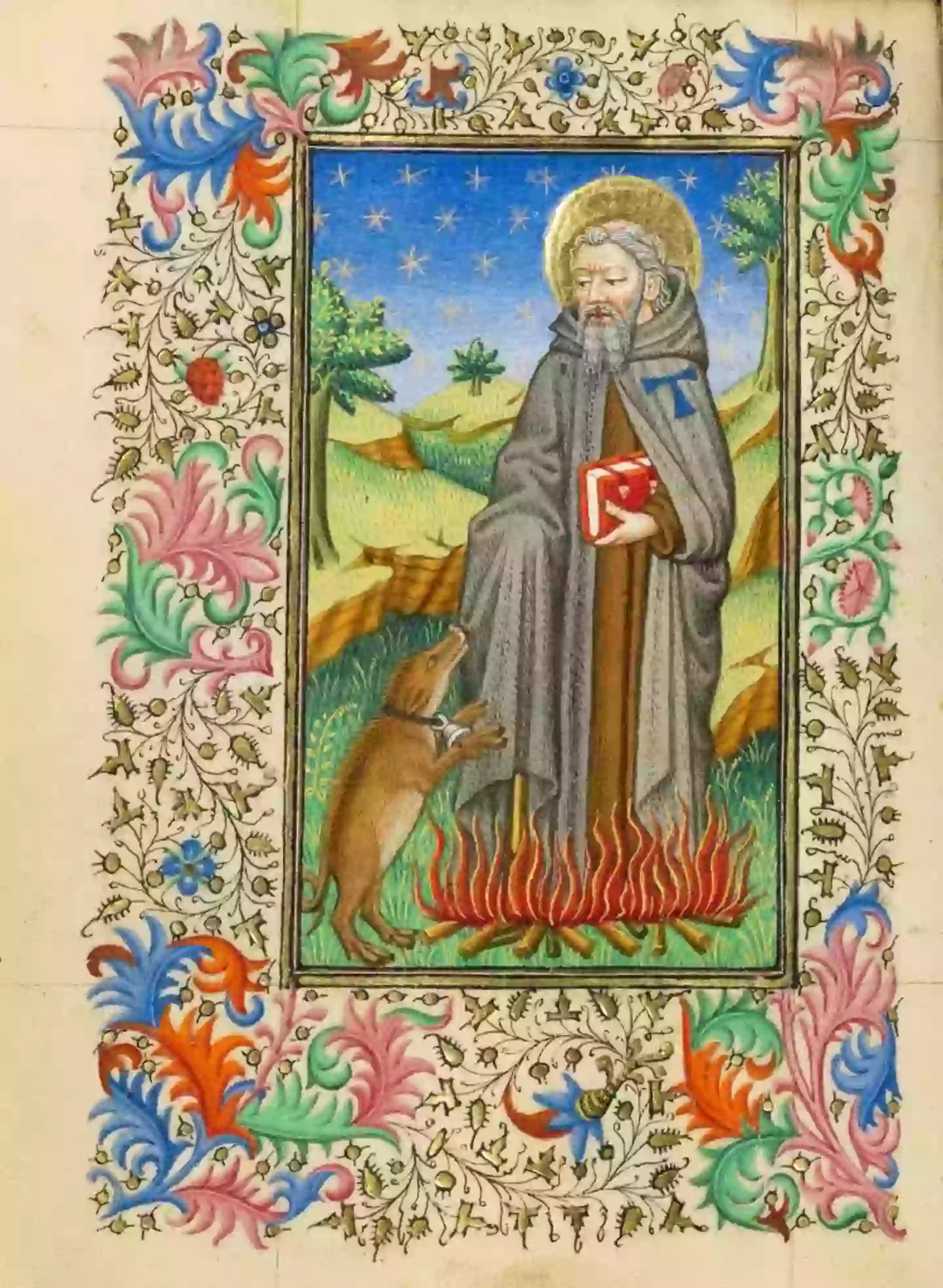 St Anthony Abbot is credited with assisting in a number of miraculous healings, primarily from ergotism, which became known as 'St. Anthony's Fire' (Heritage Art/Heritage Images via Getty Images)