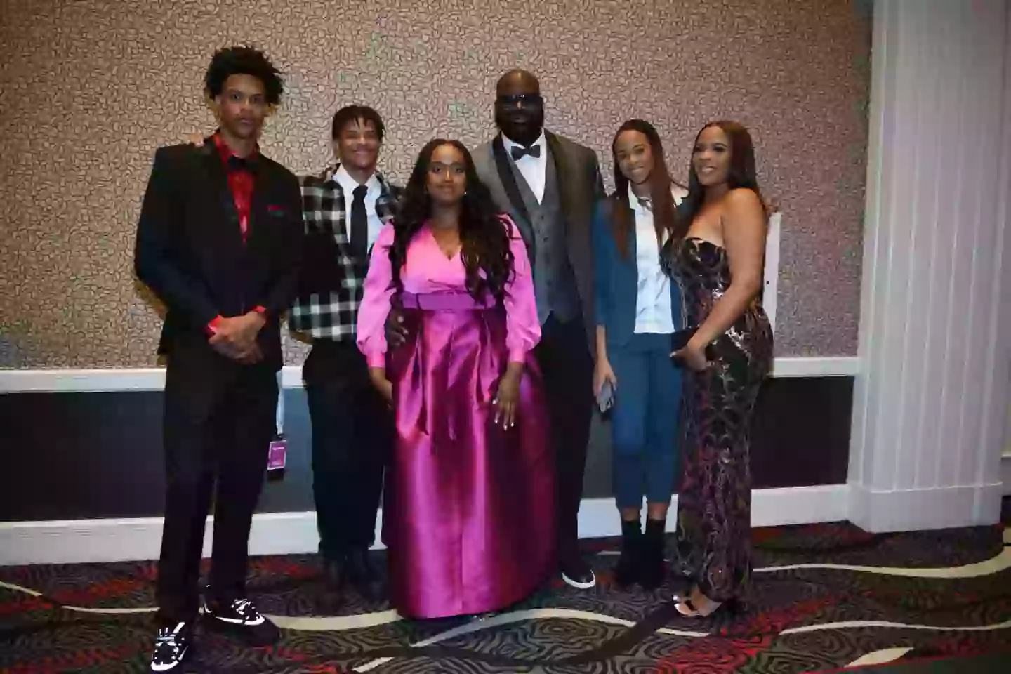 Shaq and some of his kids in 2022 (Denise Truscello/Getty Images for The Shaquille O'Neal Foundation)
