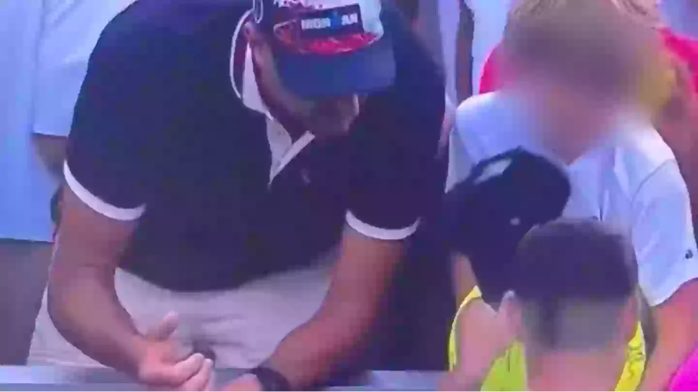 ‘Disgusting’ live TV footage shows grown man do unthinkable act to child during US Open