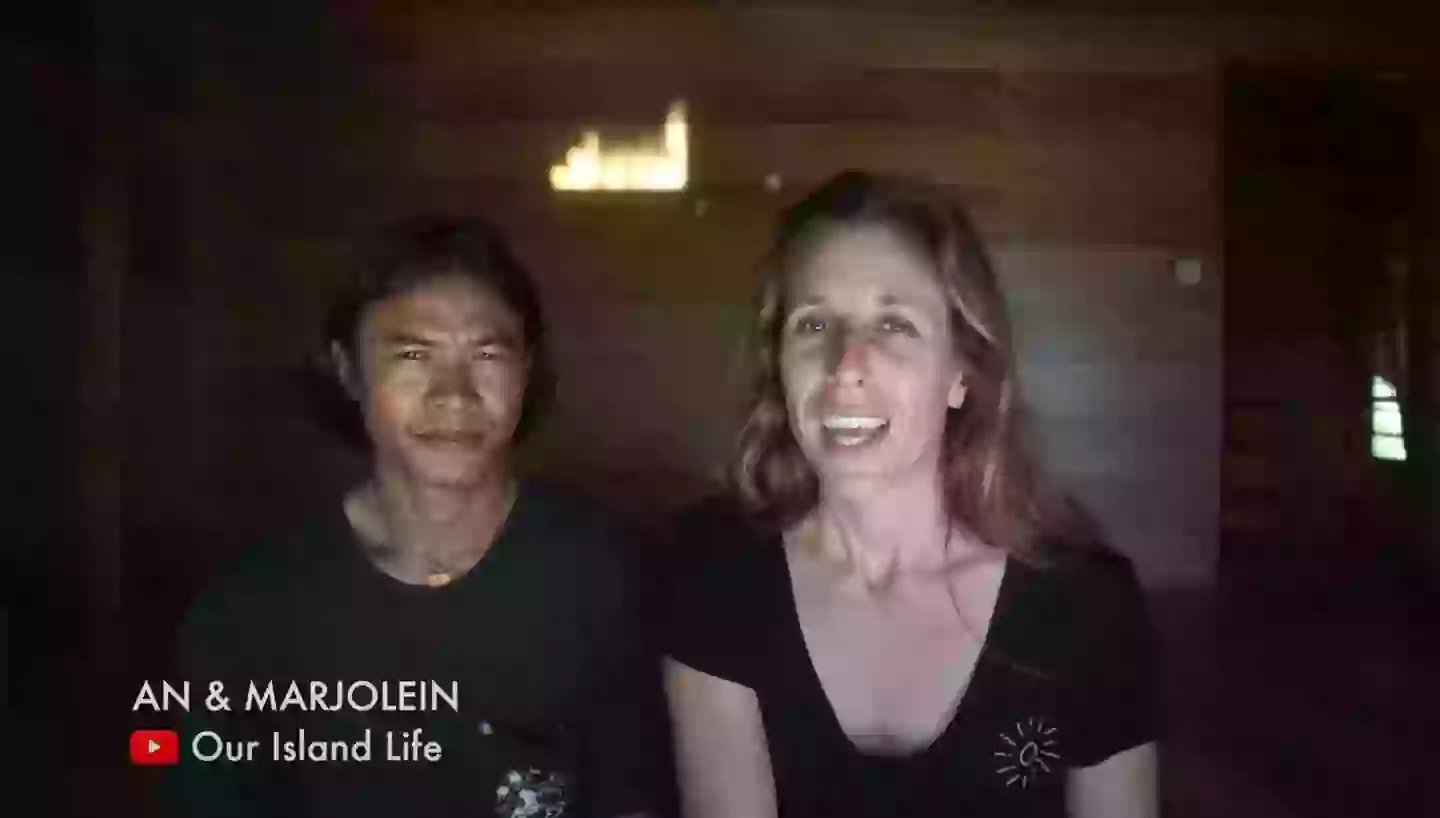 Marjolein lives on an Indonesian island with her partner (Exploring Alternatives Youtube)