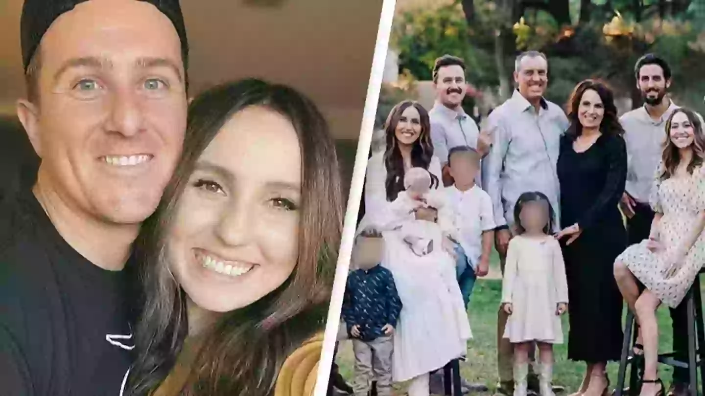 Hidden detail in family's holiday card photo sparks outrage with people calling it 'nasty' and 'disrespectful'