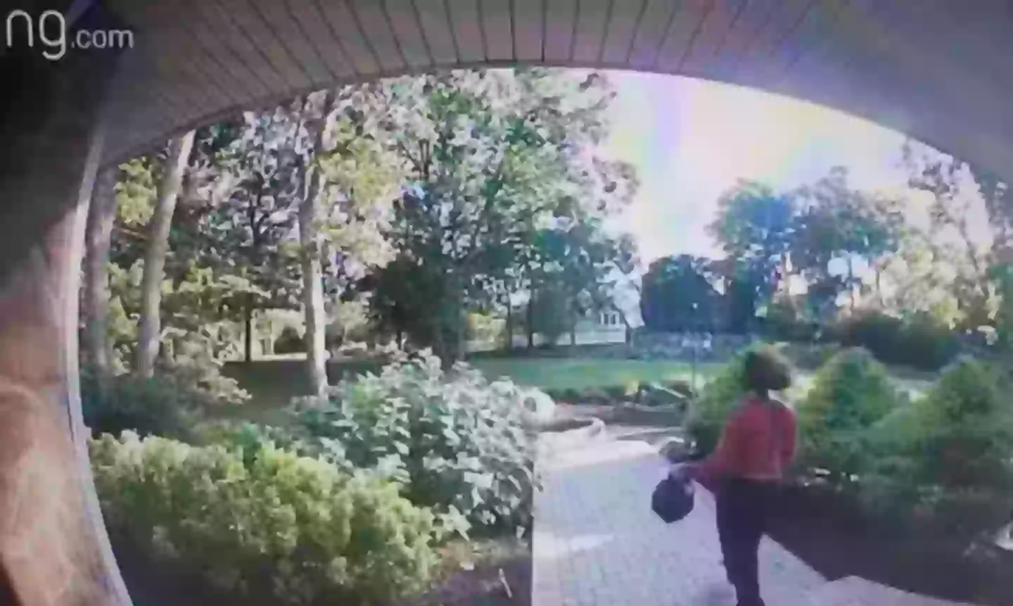 The woman leaves after refusing to deliver the food.