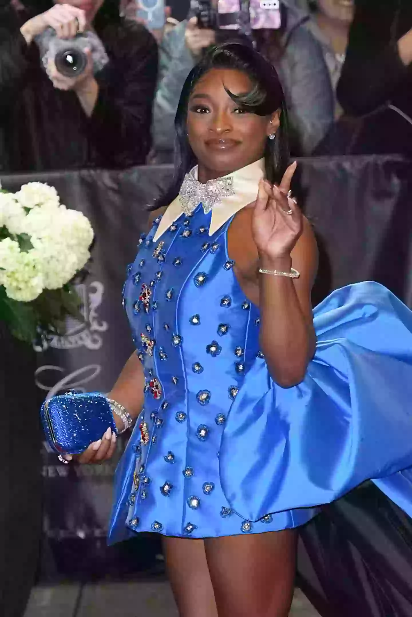 Biles is wearing something a little different (John Nacion/Getty Images)