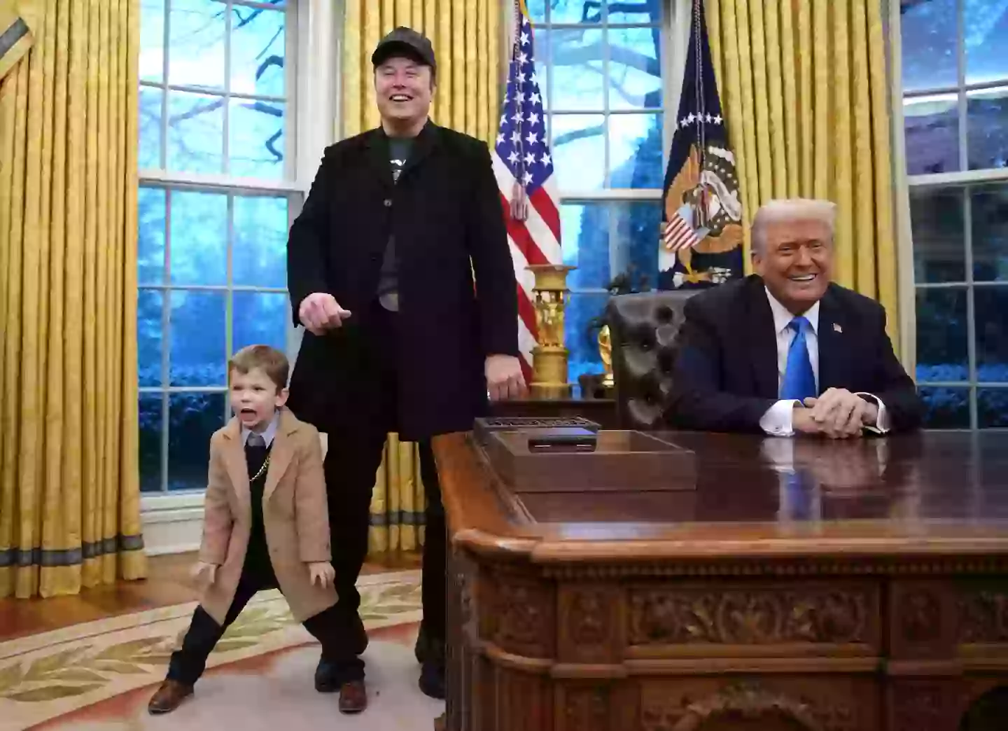 Elon Musk joined Donald Trump in the Oval Office (Andrew Harnik/Getty Images)