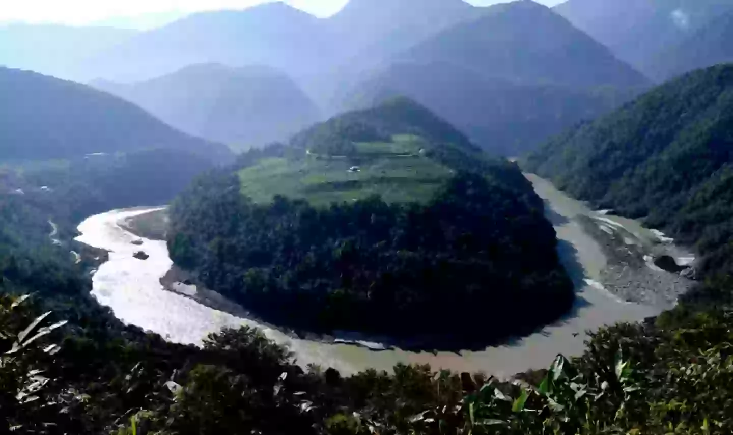The mega project will be situated along the Yarlung Tsangpo River (China News Service / Contributor / Getty)