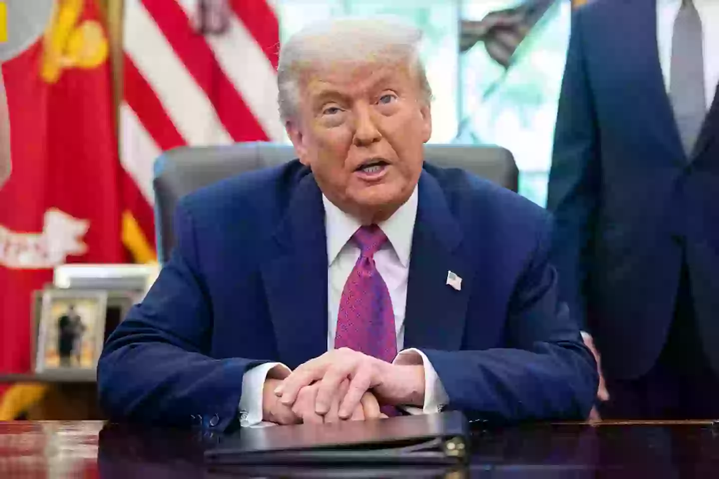 President Donald Trump has offered the assistance of America to Indian authorities after hearing of the devastating crash (SAUL LOEB/AFP via Getty Images)