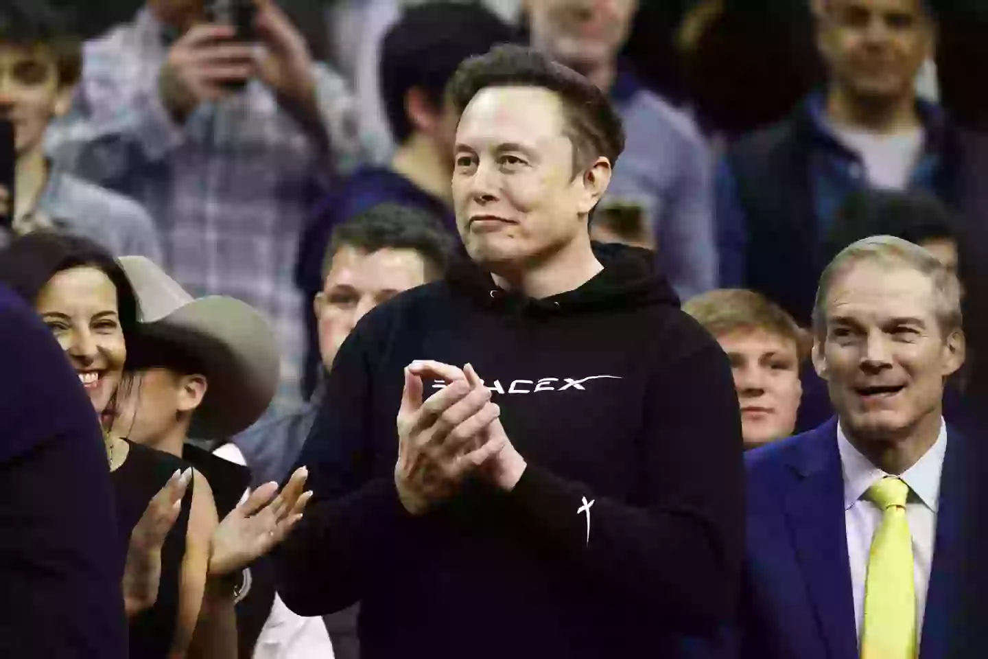 Musk made light of the situation by mocking The Atlantic on Twitter (Isaac Wasserman/NCAA Photos via Getty Images)