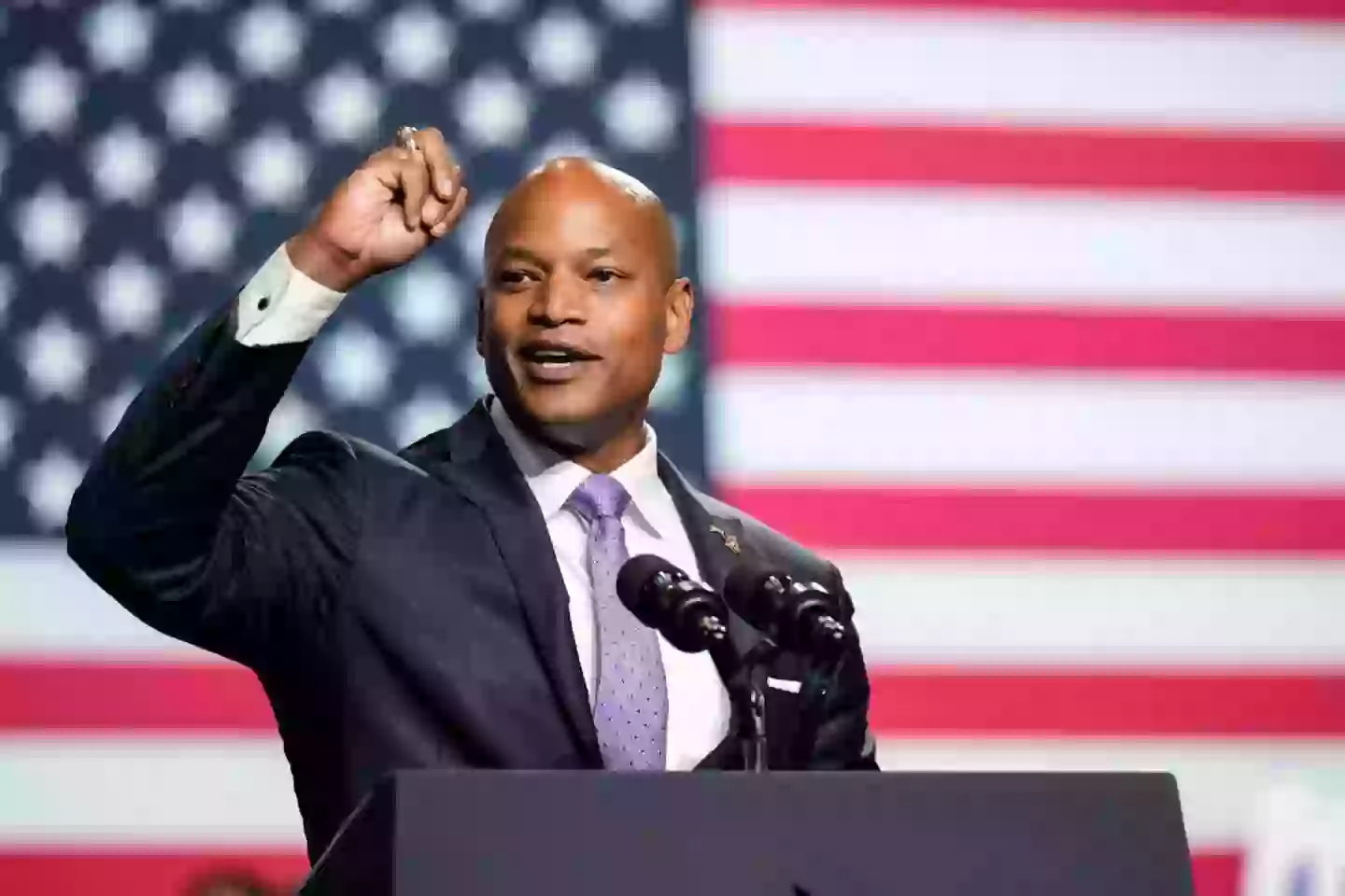 Governor Wes Moore has hit back at claims made by Donald Trump (Drew Angerer/Getty Images)