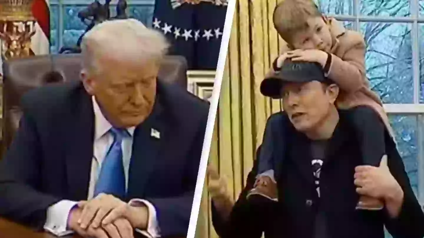 People point out Donald Trump's 'uncomfortable' reaction to Elon Musk's $50,000,000 condom 'mistake'