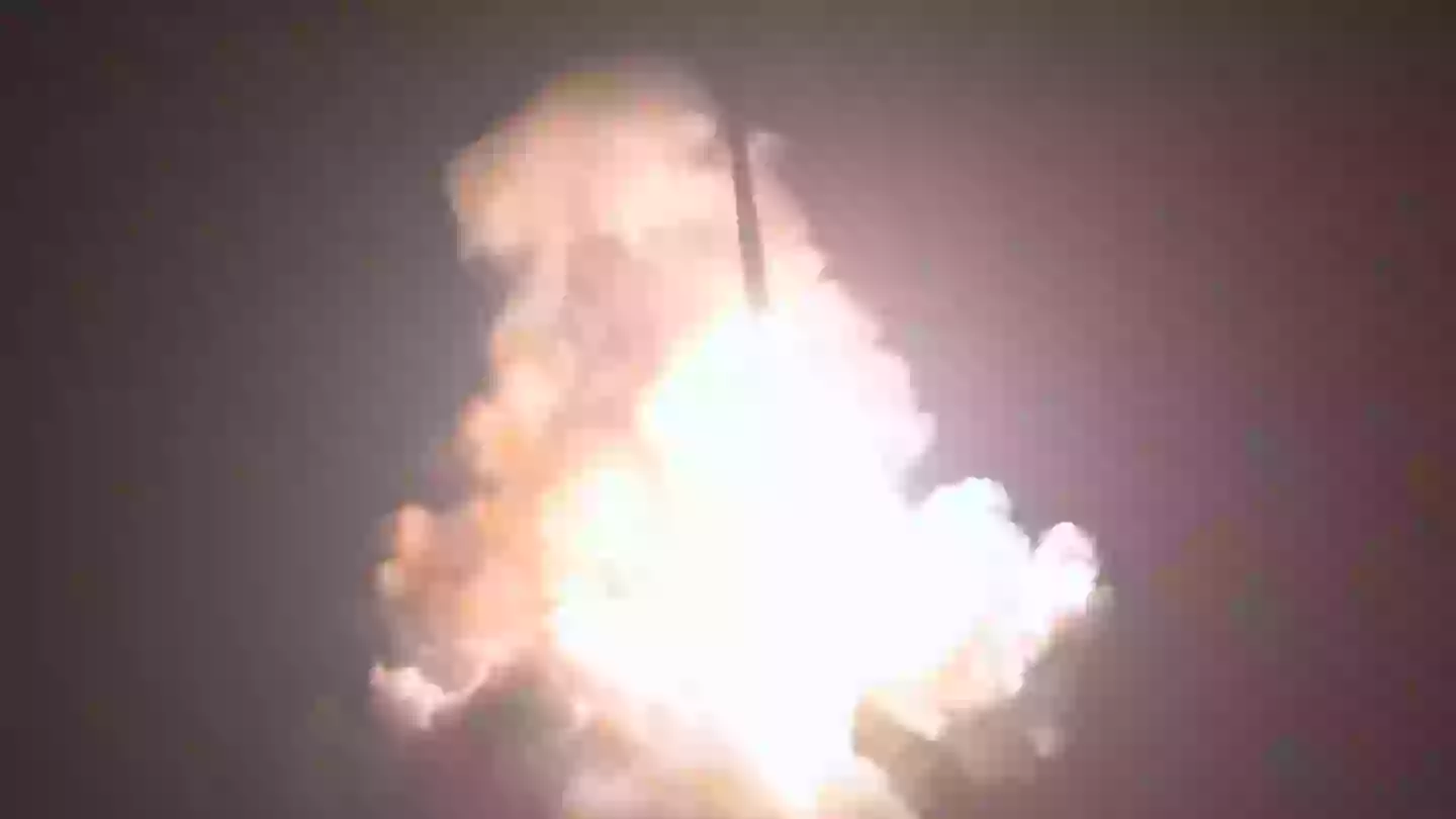 The US Air Force launched the mission as part of a test (Twitter/@sentdefender)