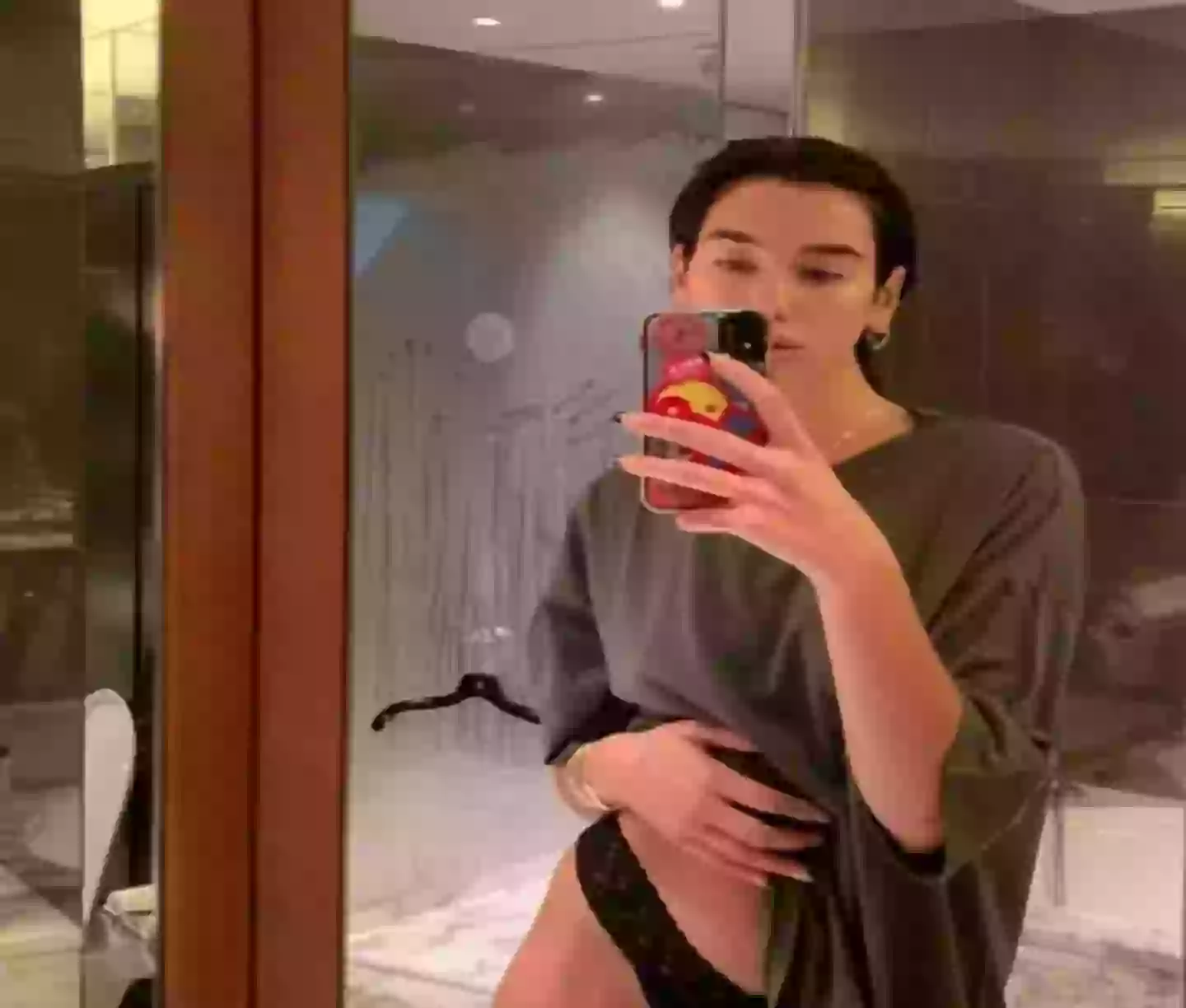 Fans spotted the NSFW detail (Instagram/@dualipa)