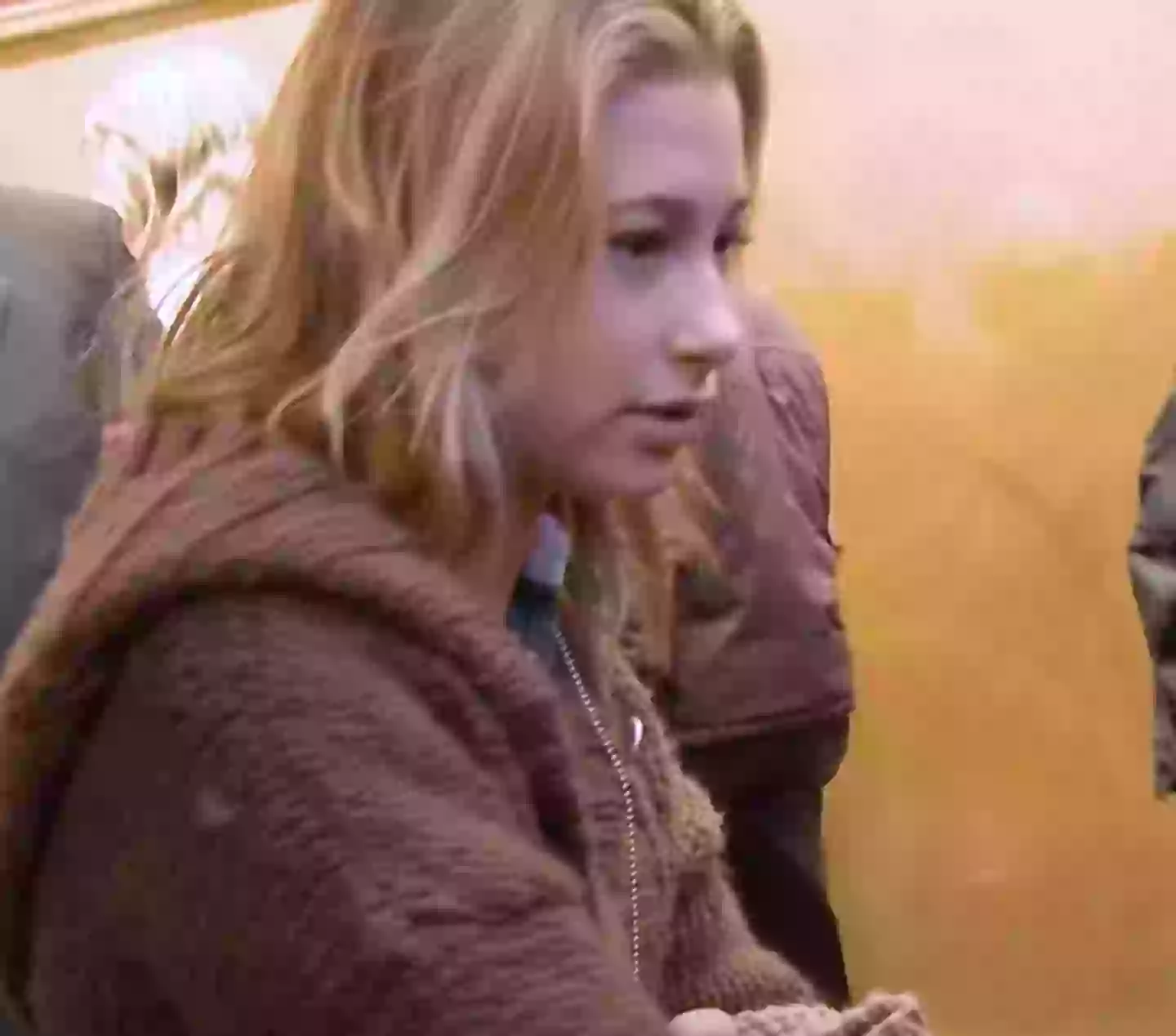 Hailey attended the Today show recording with her dad, Stephen Baldwin (YouTube/ Augustus Films LLC)