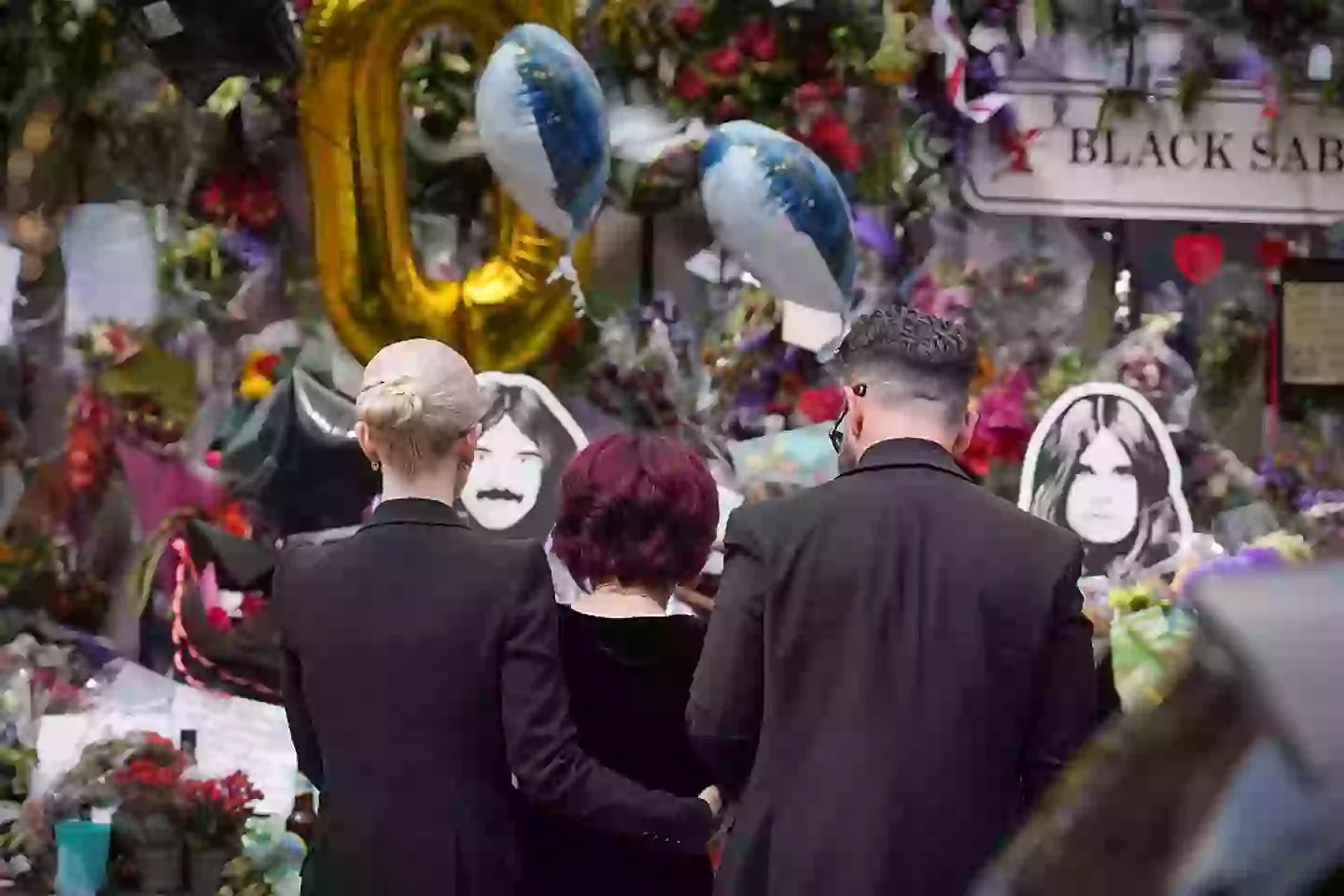 The Osbournes visited the tribute in Birmingham (Christopher Furlong/Getty Images)