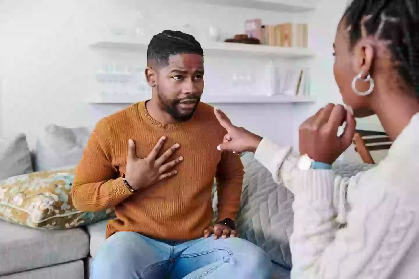 Are you too afraid to speak out due to your spouse's reaction? (Getty stock)
