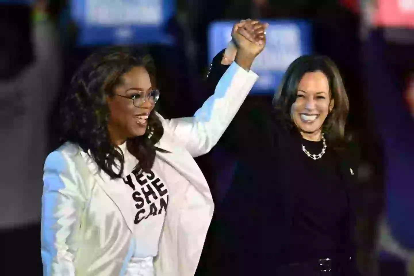 Oprah Winfrey attended a campaign rally in Pennsylvania in November (ANGELA WEISS/AFP via Getty Images)