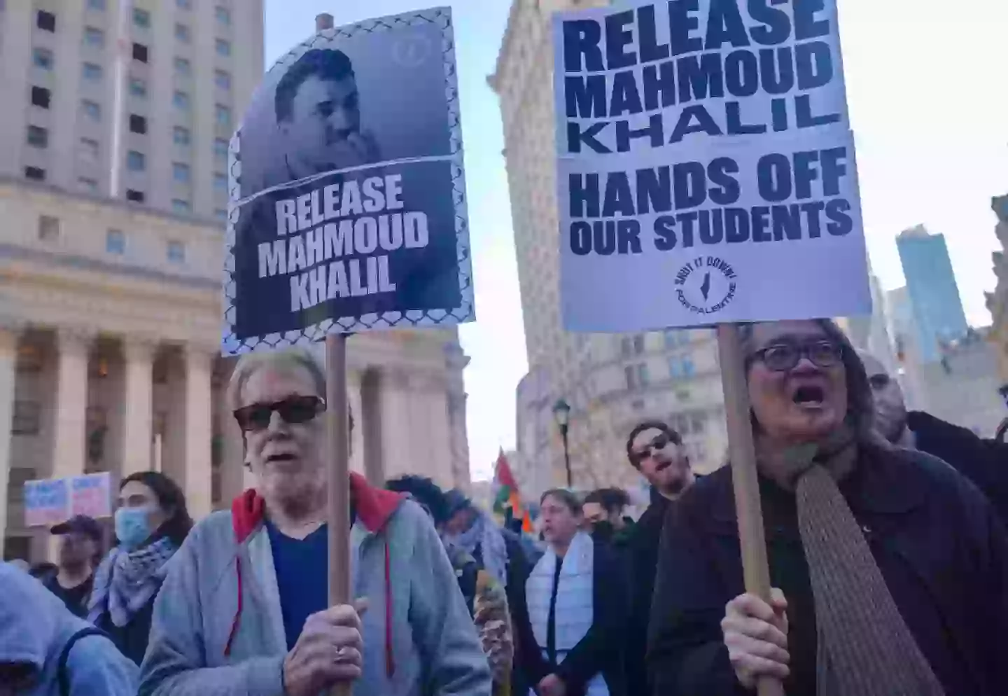 People have been calling for Khalil's release (Selcuk Acar/Anadolu via Getty Images)