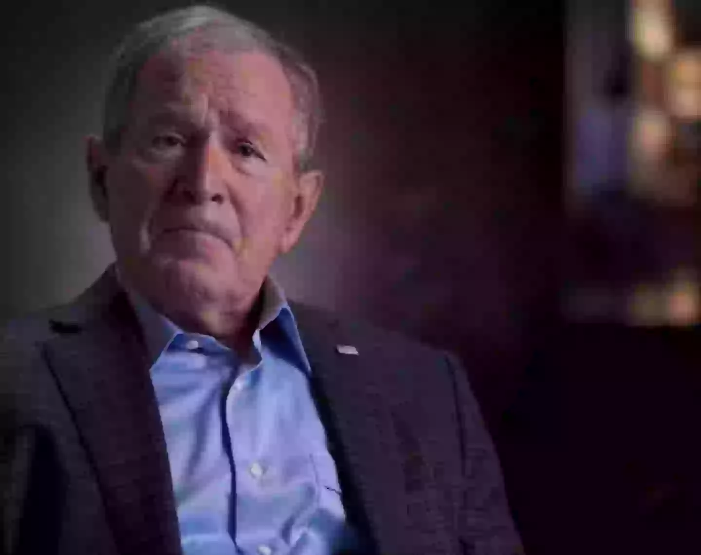 Bush reflected on the historic day years later (BBC)