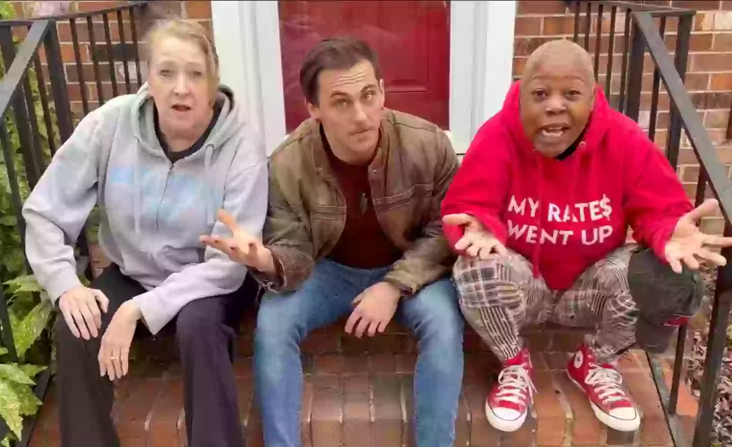 Adam Turck, pictured center, has died at the age of 35 (@adamturckstrength/Instagram)