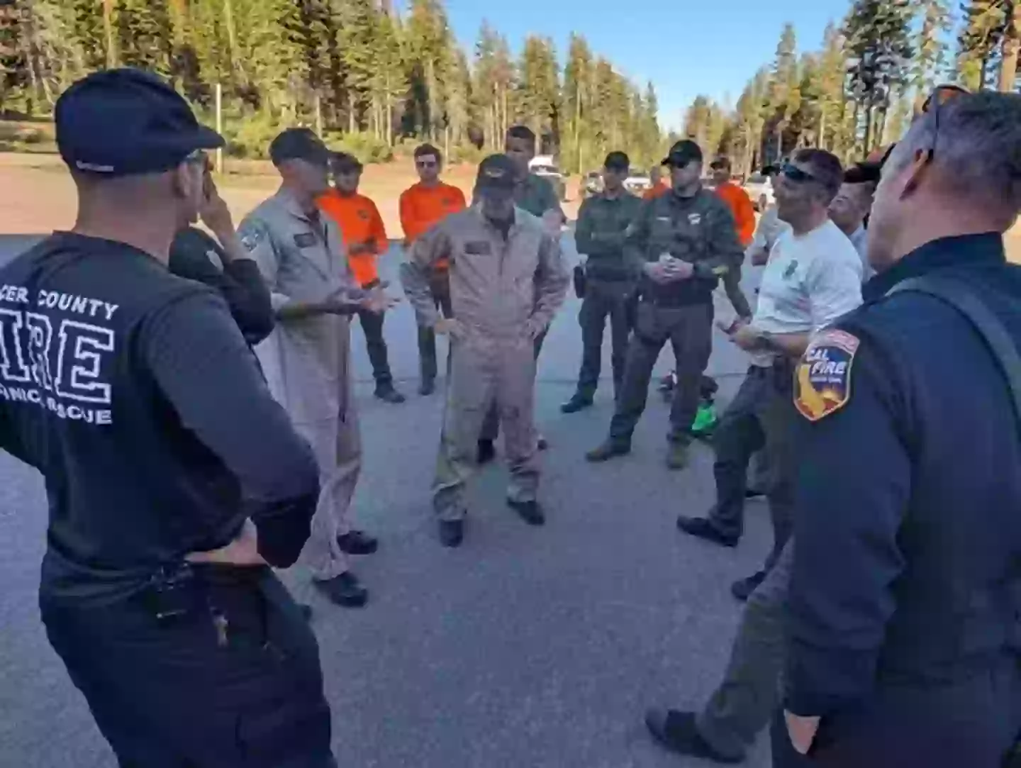 Emergency responders banded together to conduct the search (Facebook/Placer County Sheriff's Office)