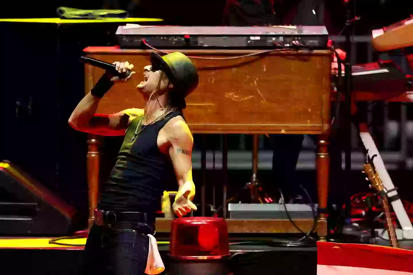 People online took aim at Kid Rock for his reaction (Scott Olson/Getty Images)