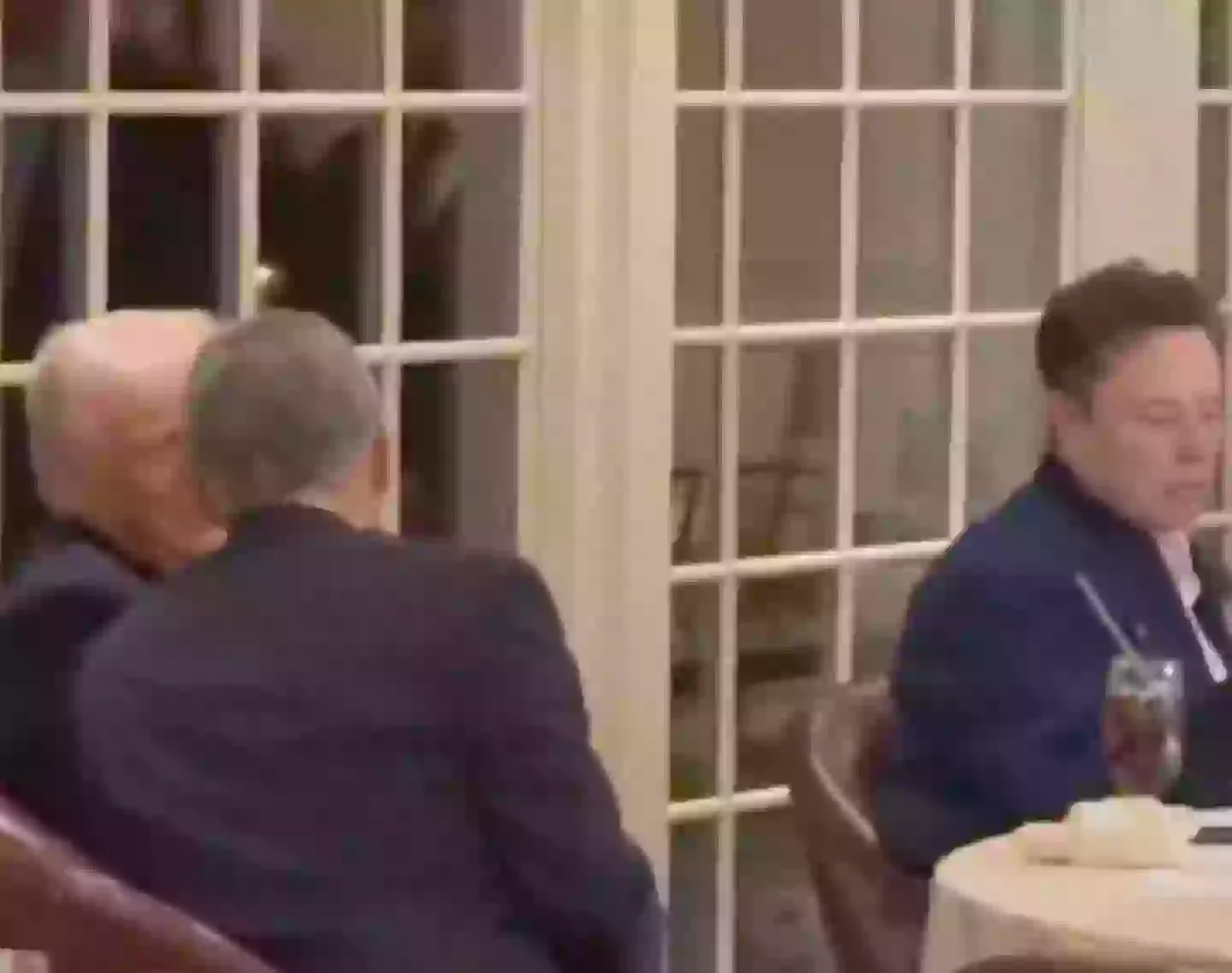 Trump was seated nearby (Twitter)