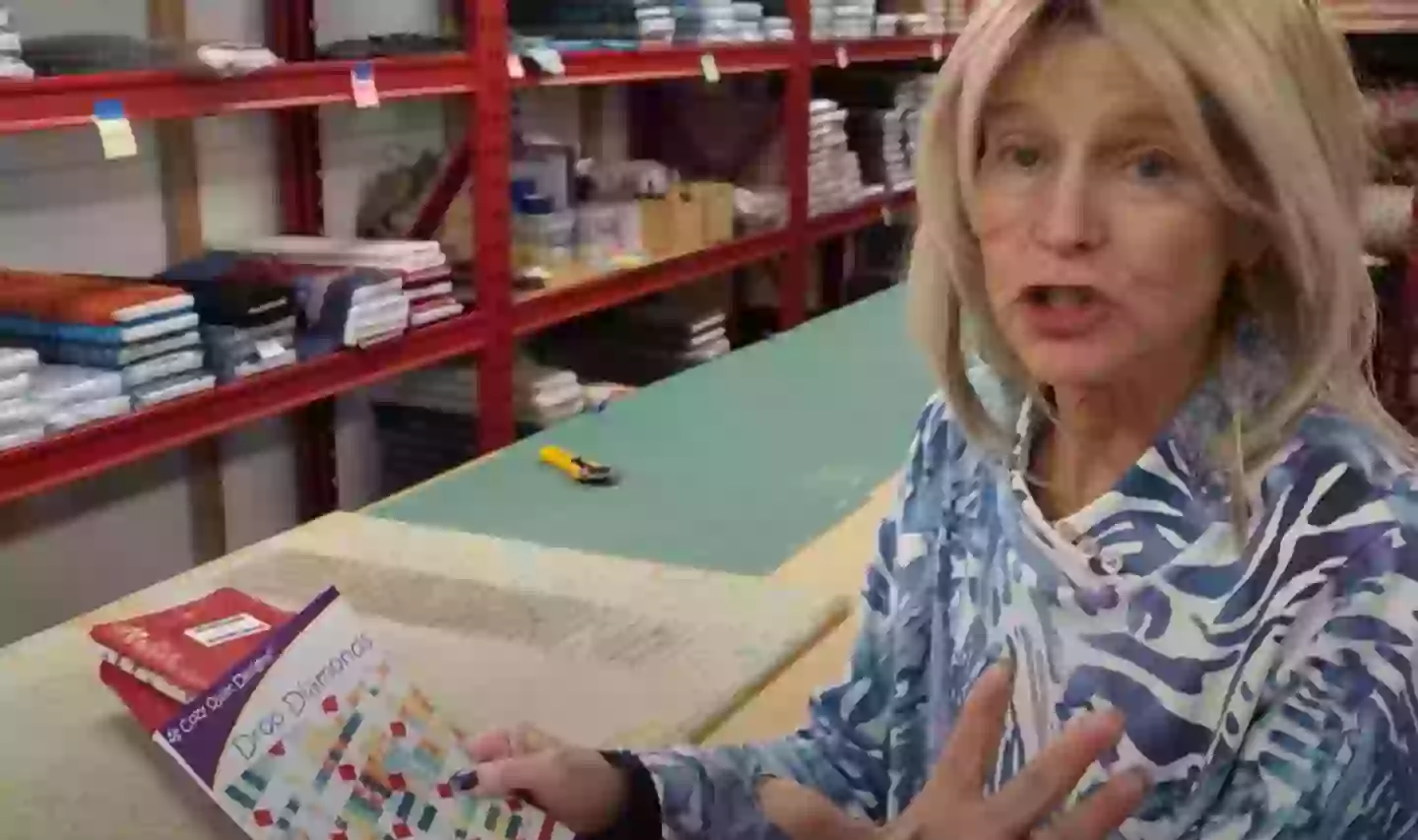 Donna's final video was shared online (YouTube/Jordan Fabrics)