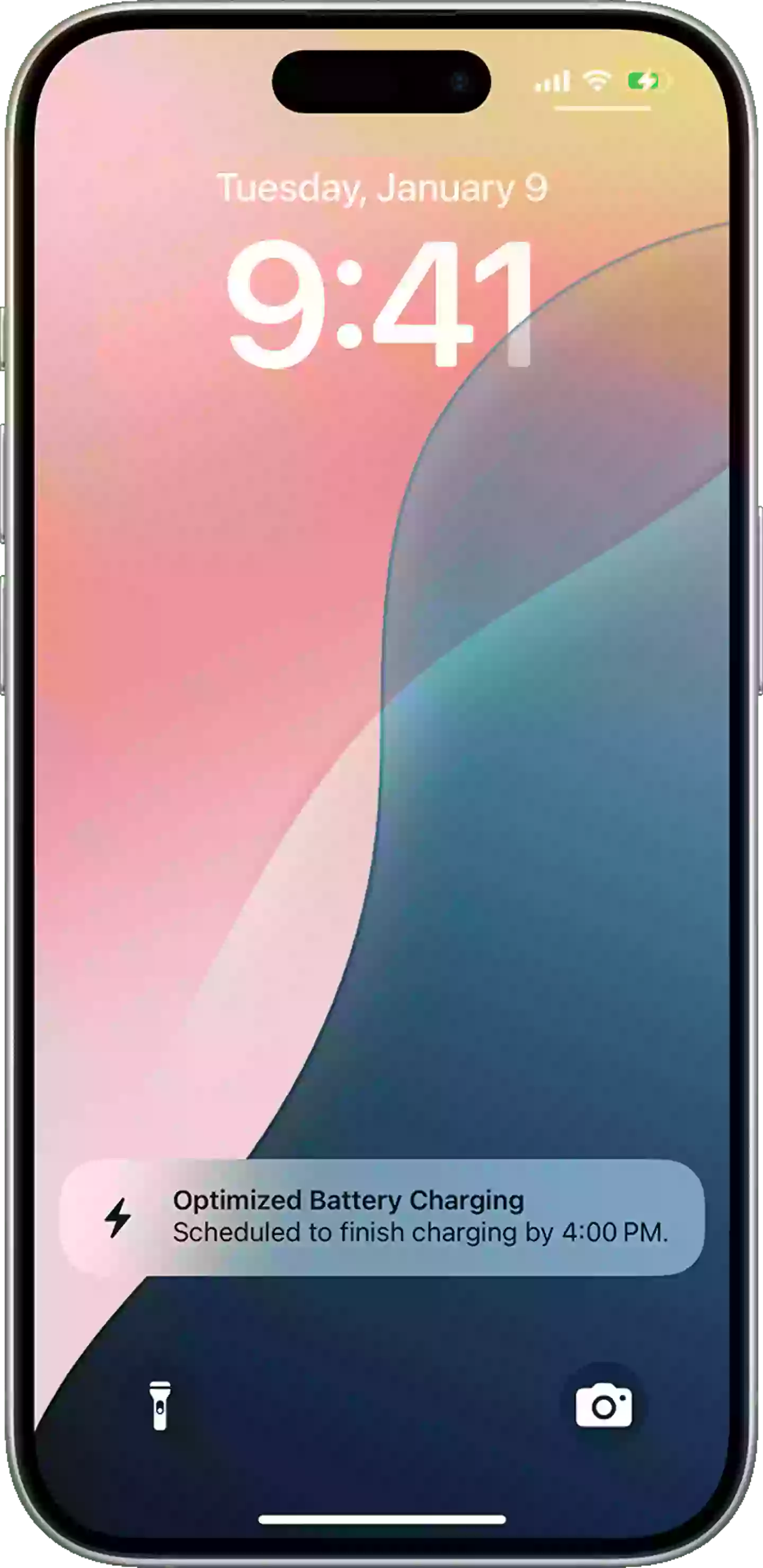 Optimized Battery Charging is on by default when you set up your iPhone (Apple)