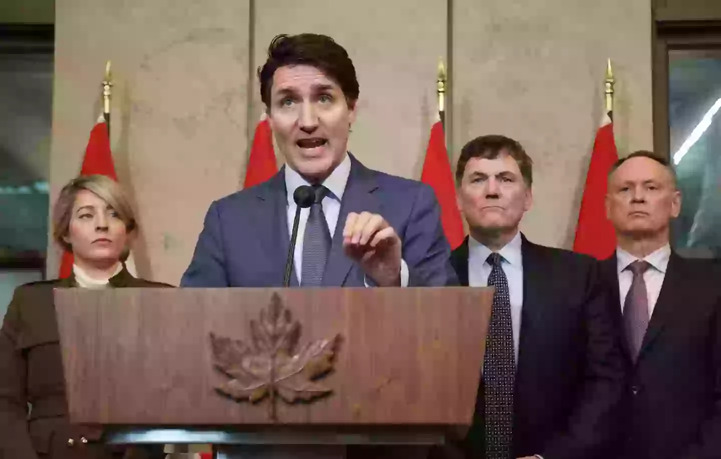 Trudeau is battling the tariffs to the end (DAVE CHAN/AFP via Getty Images)