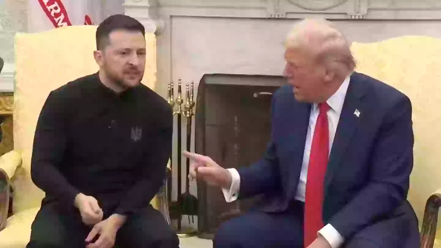 Donald Trump 'yells' at Ukrainian president Zelenskyy 'you're gambling with World War 3' in chaotic footage from White House