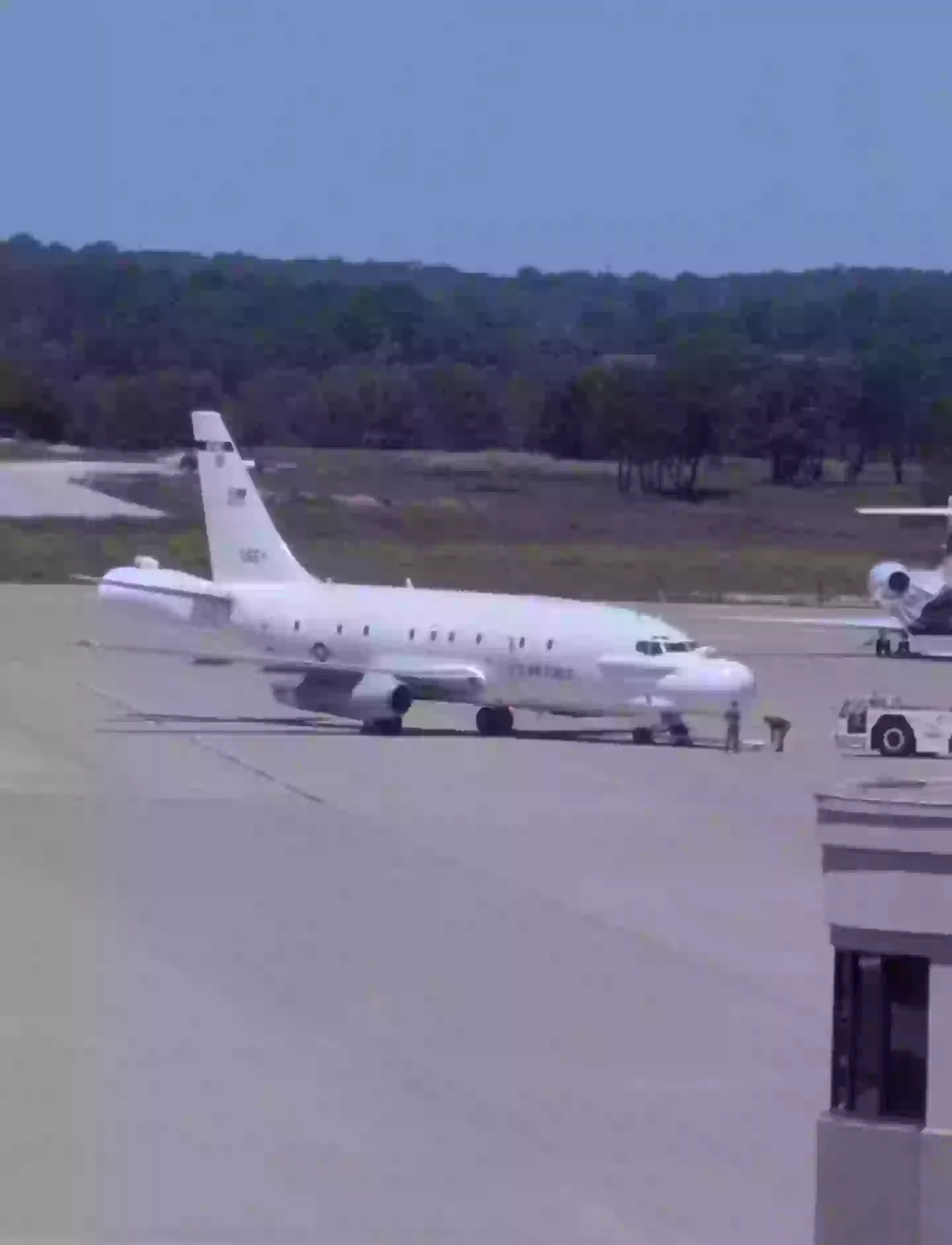 A Reddit user got a glimpse of the plane at a local airport only a few months ago (3rd_rock_misfit/Reddit)